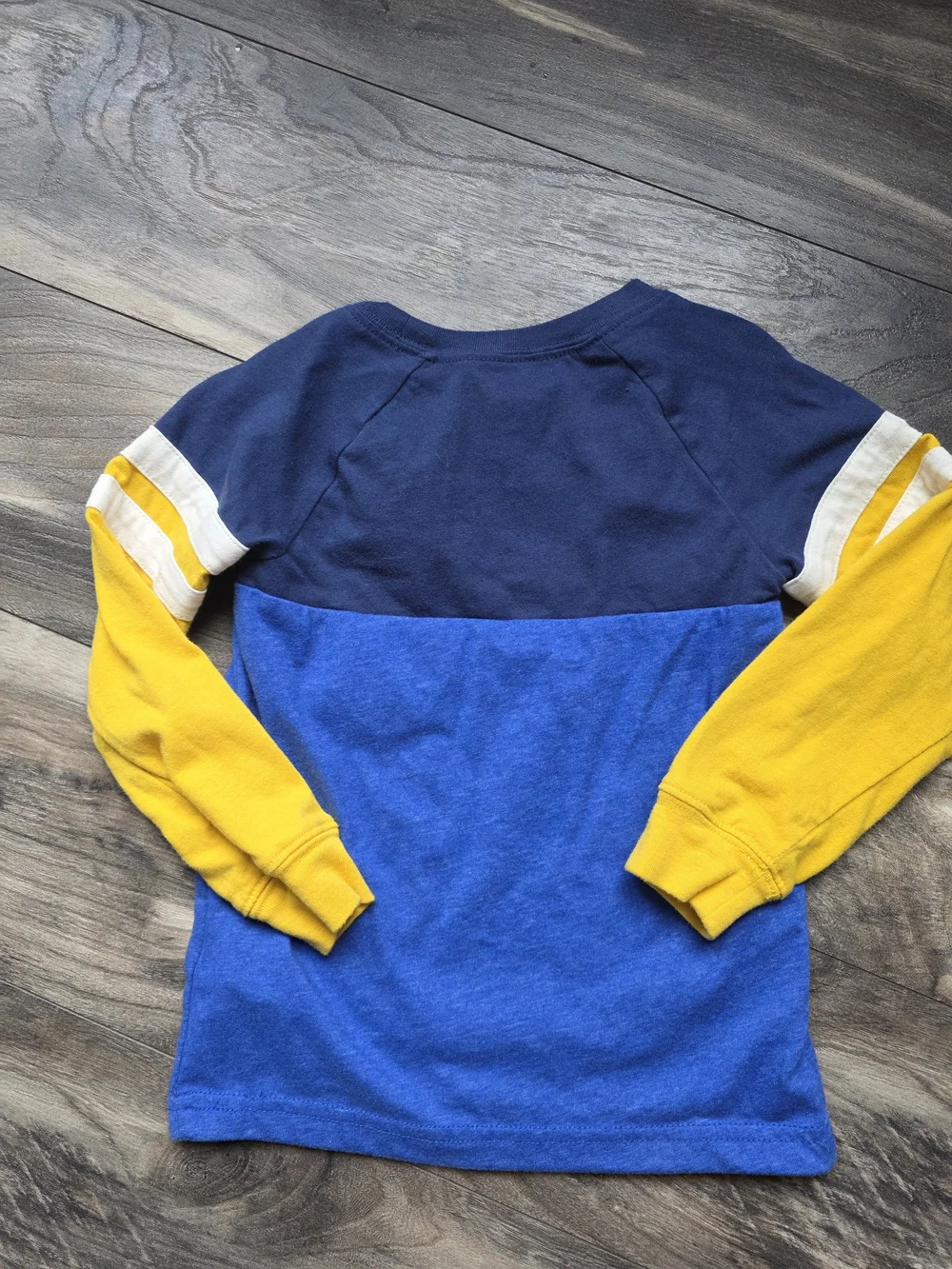 Carter's Colorblock Long-Sleeve Tee - Navy, Royal Blue & Yellow